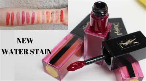 ysl water stain 608 609 推薦|YSL Water Stain Vernis A Levres Review & Swatches .